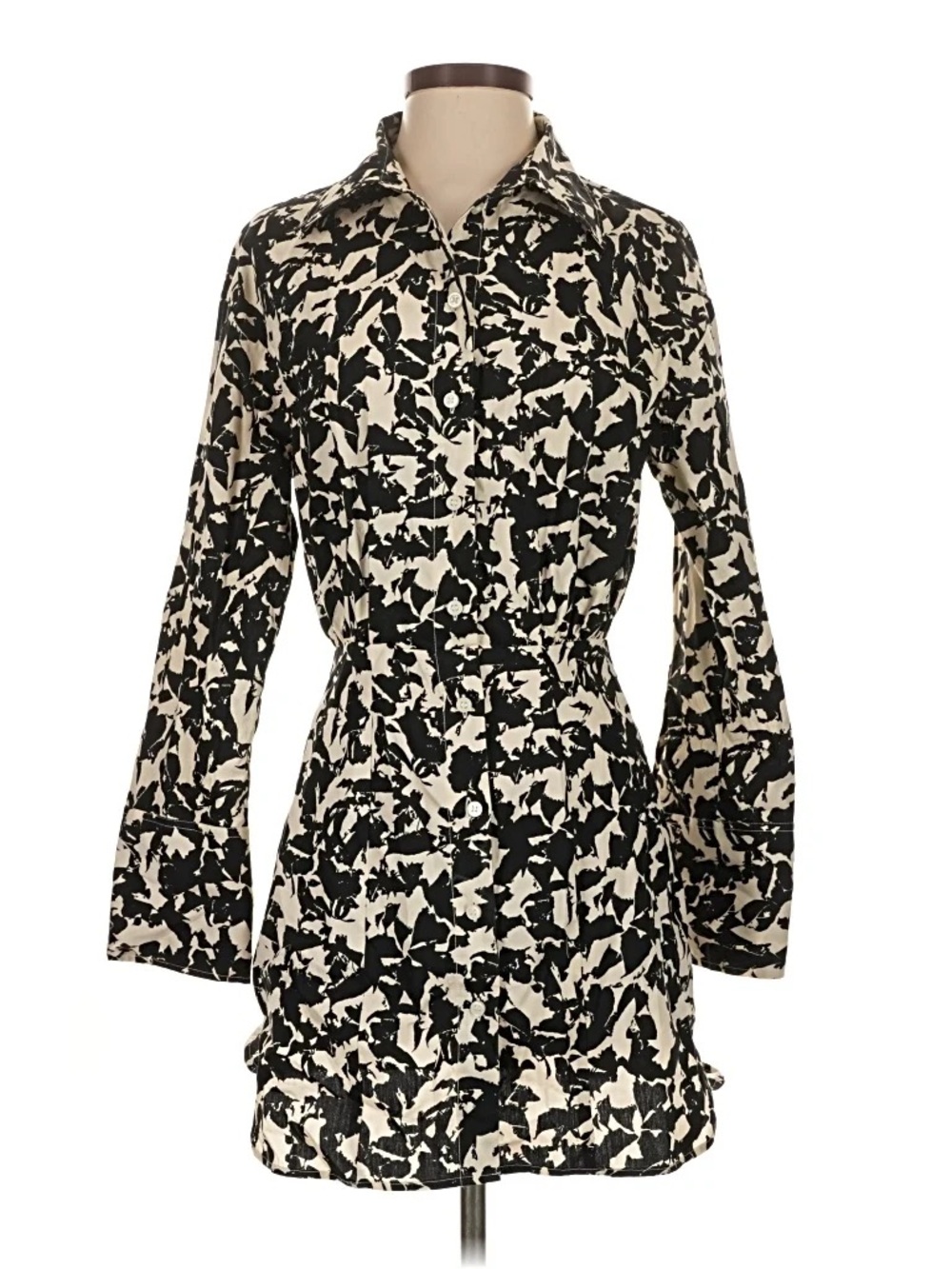 H&M button down mini dress